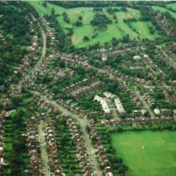 Aerial Photograph of Road surrounding Hampstead Golf Club