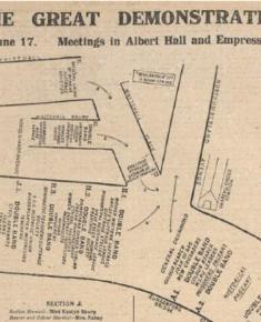Coronation Procession map