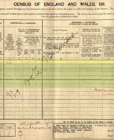 Miss E L E Kelsall 1911 spoiled census form