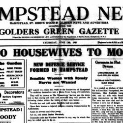 Hampstead News June 13th 1940
