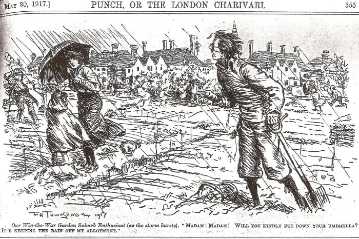 Punch Allotments Cartoon 1917