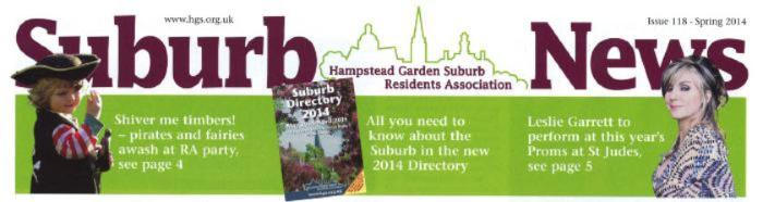 HGS RA Suburb News Banner - Spring 2014