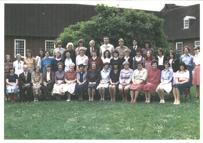 Henrietta Barnett School staff photo 1981