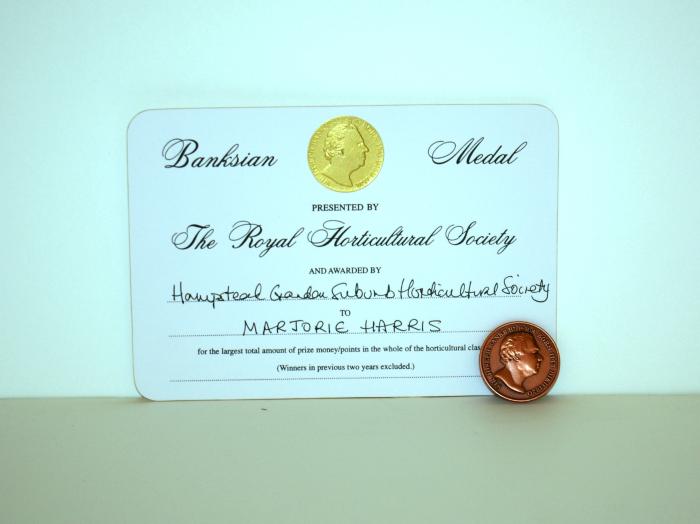 Banksian medal 2012