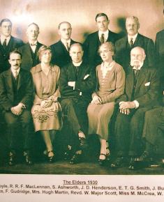Church elders 1931 and founders reunion