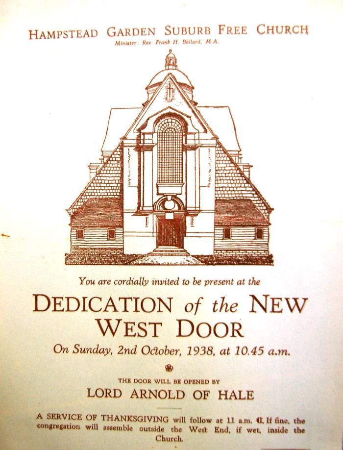 Dedication of New West Door
