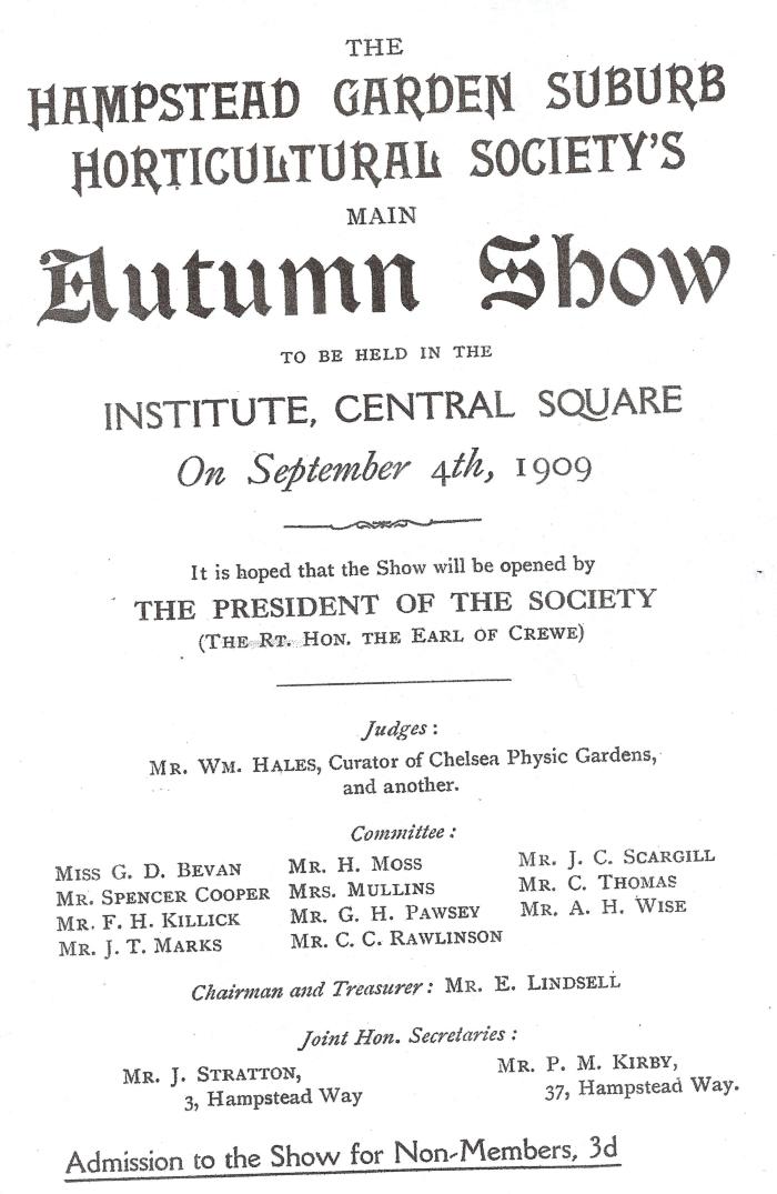 Autumn Show 1909