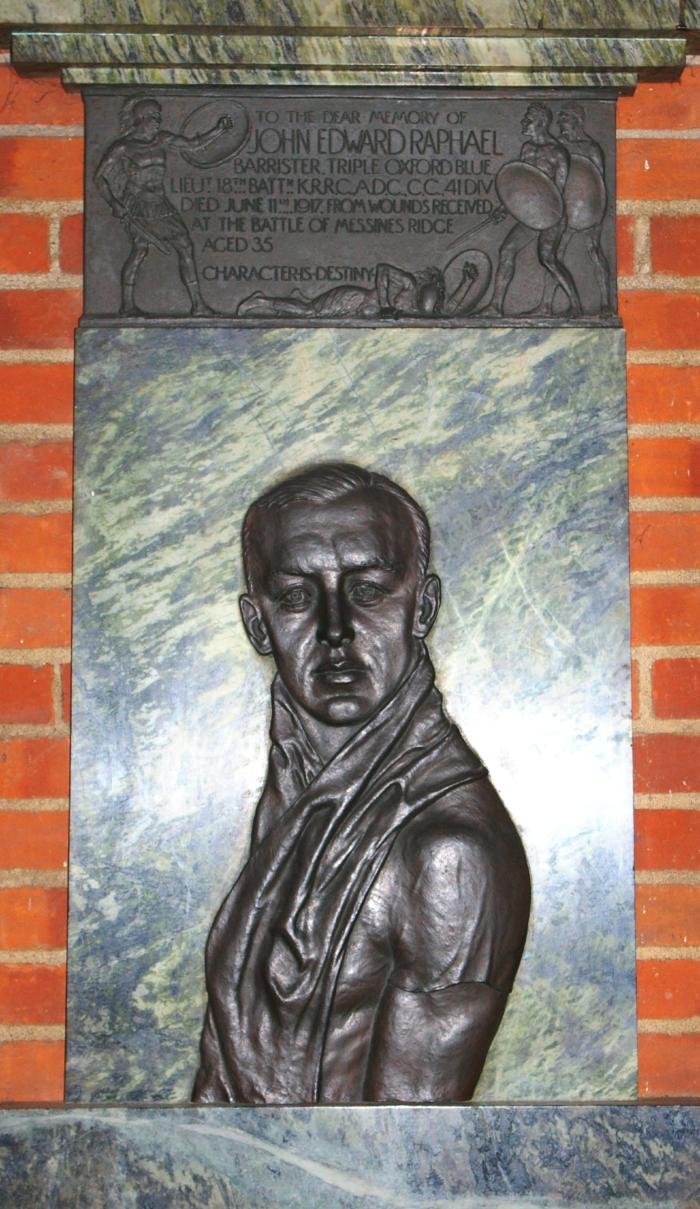 Memorial to John Edward Raphael