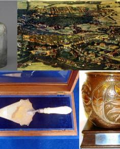 Objects on display at launch of HGS Heritage Virtual Museum 29th October 2017