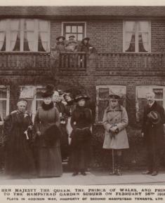 Royal visit  1918 - Flats in Addison Way