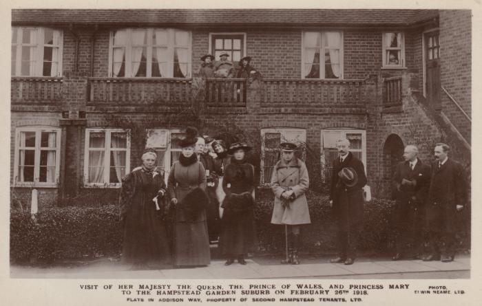 Royal visit  1918 - Flats in Addison Way