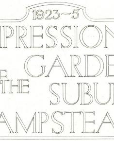 Impressions of the Garden Suburb Hampstead, 1923-5 by William Isaac Aston