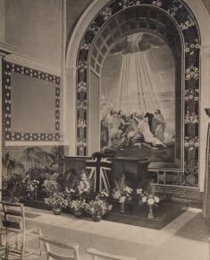 The Free Church interior - war memorial