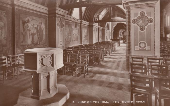 St. Jude-on-the-Hill interior - the north aisle