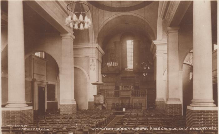 The Free Church interior - east window