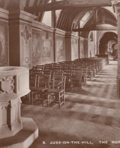 St. Jude-on-the-Hill interior - the north aisle