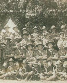 Free Church archive - 1st Hampstead Garden Suburb scouts -  Shanklin 1923 