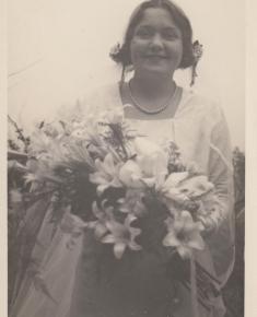 Edith Faulkner on her wedding day 5 December 1931