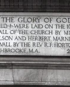 Free Church Engraved Stone