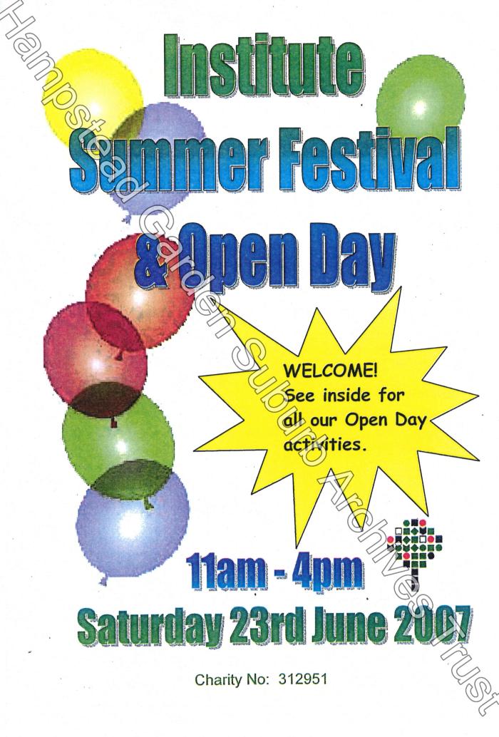 Institute Summer Open Day & Festival
