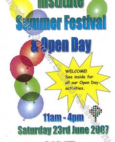 Institute Summer Open Day & Festival