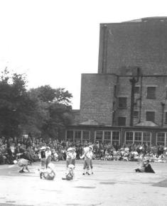 May Day dancing playground 1950s / 60s