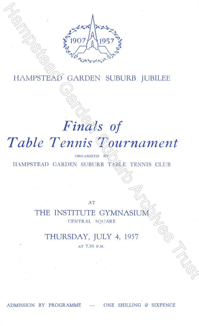 Jubilee - Table Tennis Tournament Finals