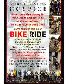 North London Hospice Charity Bike Ride