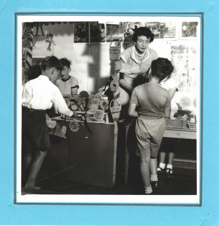 Soft toy making class labelled 1955