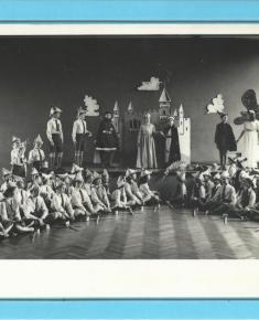 School play, labelled 1955