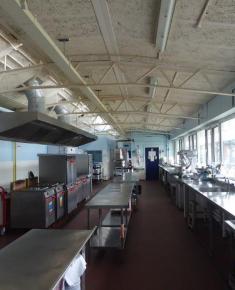 Kitchen looking towards Infant school