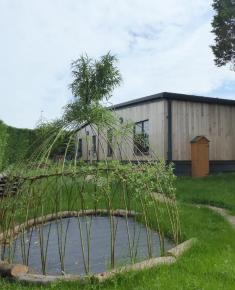 Eco garden behind 2018 eco building