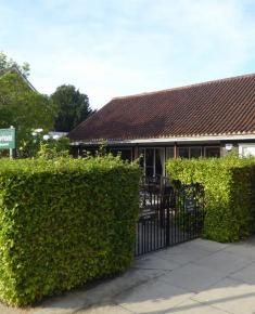 Fellowship House  and phone box