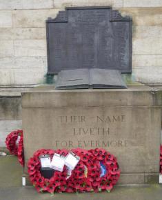 Detail of Golders Green Memorial to the Fallen in WW2