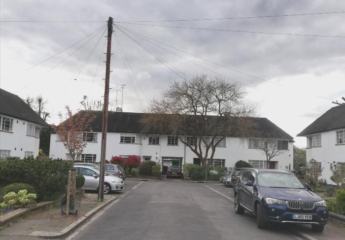 Post-war houses on Kingsley Close