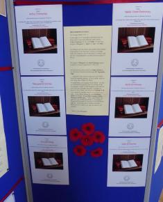 Free Church Memorial display for The Fallen in WW2 - The Emmoney Family members