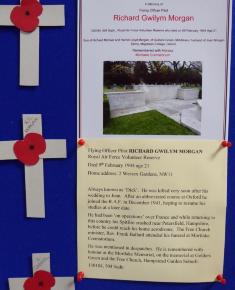 Free Church Memorial display for The Fallen in WW2 - Richard Gwilym Morgan