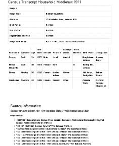 Census 1911 - 12 Middleton Road