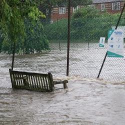 Flooded Northway Gardens