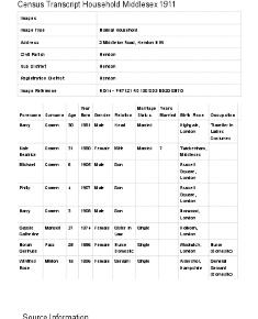 Census 1911 - 02 Middleton Road