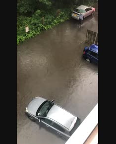 Video of Mutton Brook overflowing