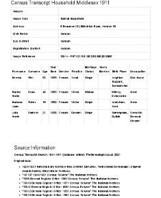 Census 1911 - 05 Middleton Road