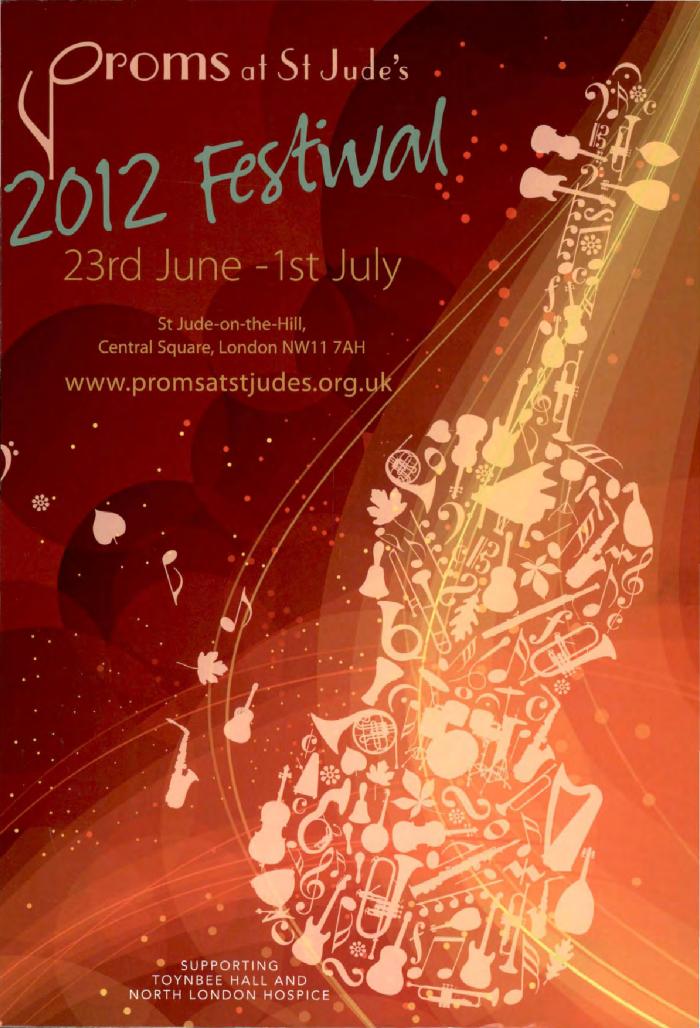 2012 Concert programme for the Proms at St Jude's