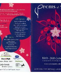 2011 Leaflet for the Proms at St Jude's