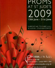 2009 Concert programme for the Proms at St Jude's