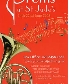 2008 General poster for the Proms at St Jude's