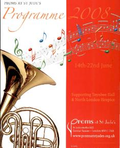 2008 Concert programme for the Proms at St Jude's