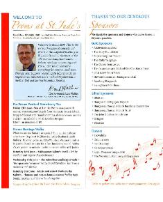 2008 Leaflet for the Proms at St Jude's
