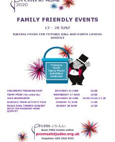 2020 Children's poster for the Proms at St Jude's