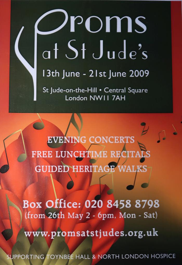 2009 General poster for the Proms at St Jude's